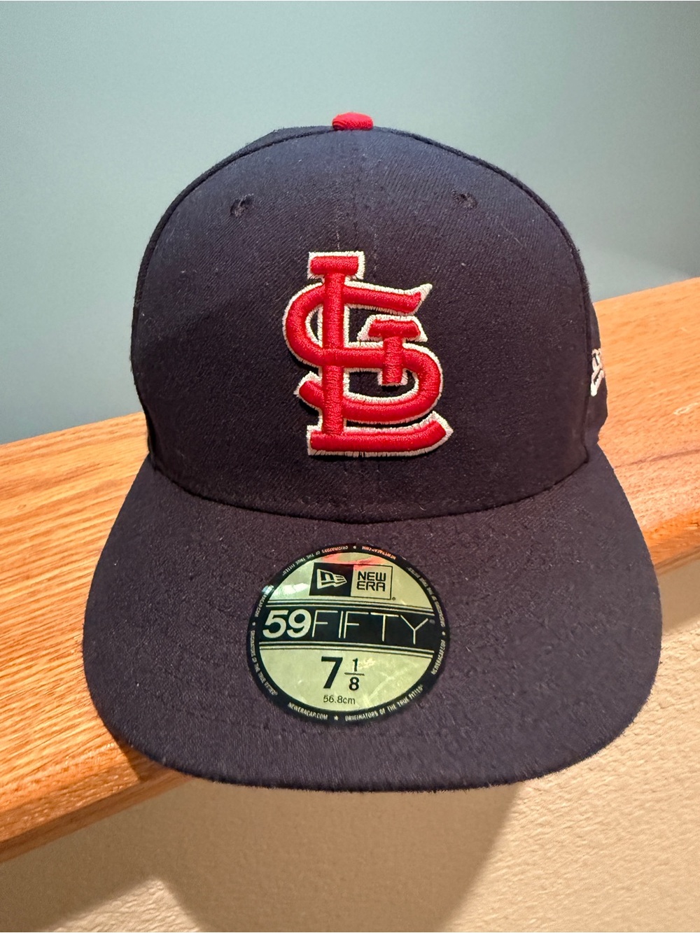 New Era 59FIFTY Official MLB Cap with Red St. Louis Cardinals Logo size 7 1/8